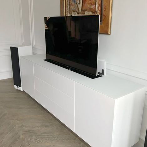 Soporte T.V Elevacion Electrica Nelson 45Kg 32.50 Pulg (1/5)