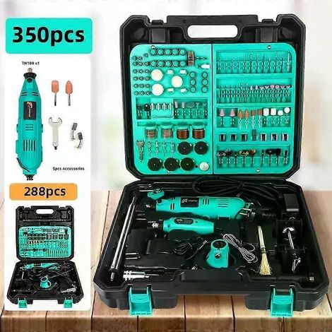 DIY-Handbohrmaschine, Mini-Schleifer, elektrische Bohrmaschine, Poliermaschine, Mini-Rotationswerkzeug mit Dremel-Zubehör (1/4)