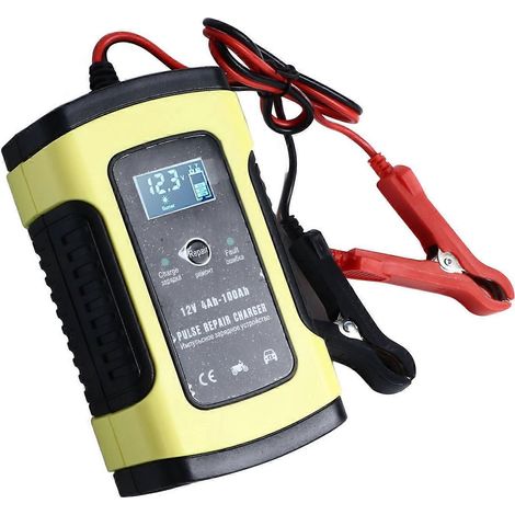 12V Impuls-Reparaturladegerät mit LCD-Display, tragbar, Schnellladefunktion und mehrfacher Sicherheitsschutz für Auto, LKW und Motorrad