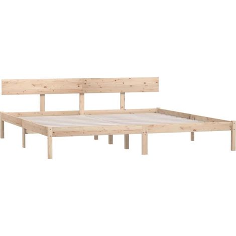 Estructura de cama sin colchón madera maciza 200x200 cm vidaXL (1/5)