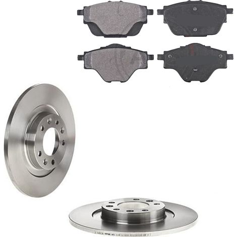 KIT FRENI POSTERIORI compatibile con PEUGEOT 508 II (FB,FH,F3) - DISCHI + PASTIGLIE OEM: P 61 124 , P 61 122 / 18440 , 18444 /SOSTITUZIONE DIRETTA/BASSA POLVERE/SILENZIOSO (1/5)