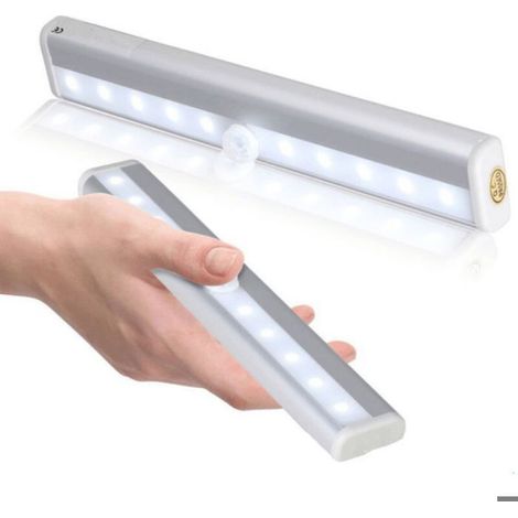 Ensemble de 3 lampes LED, sans fil, rechargeables par USB, aimantées, avec détecteur de mouvement, portables. Lampe de placard, la (1/5)