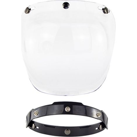 Visière de casque ouvert pour moto, accessoire de casque à bulles (1/5)