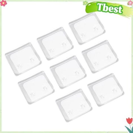 Tbest clips muraux de douche autocollants Clips de Rideau de Douche Transparents, Coupe-vent, Imperméables, parapharmacie membres (1/5)