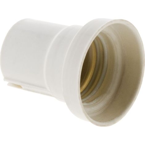 Zenitech – Douille E27 en résine de synthèse – Culot E27 – Tension 250V – Courant 4A – Installation simplifiée sans bague