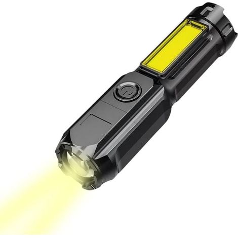 Camping-Taschenlampe, tragbare Taschenlampe – Zoombare LED-Outdoor-Taschenlampe – Vielseitige, tragbare LED-Taschenlampe mit großer Reichweite (1/5)
