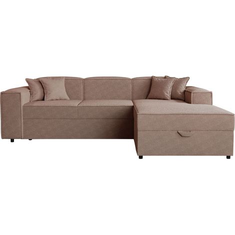Sofá rinconero Clovis 116, Derecha, Función de descanso, Almacenaje, 253x166x79cm, 0