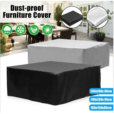 Baignoire Spa Piscine intérieure et extérieure Housse de Meuble Couverture de Protection Housse étanche et Anti-poussière 240 240 85 cm (1/3)