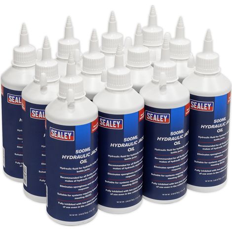 Sealey HJO/500ML Hydraulic Jack Oil 500ml - Pack of 12
