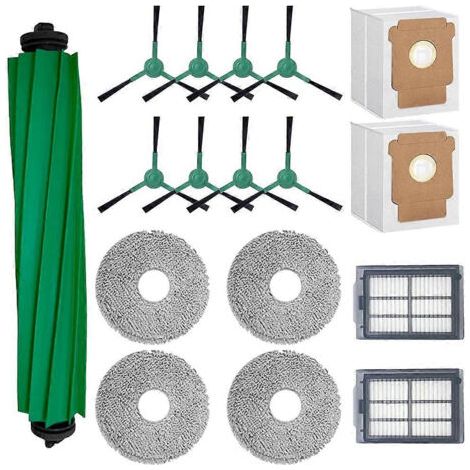 BARKBUSTERS Pièce de rechange pour aspirateur robot iRobot Roomba Plus 405 Combo/505 Combo : brosse principale, filtre de nettoyage et sac à poussière (1/5)