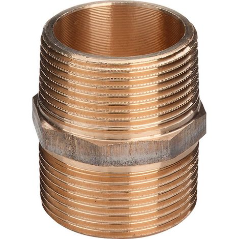 Nipplo nipples vite doppia 1", bronzo, filettatura R 266608 (1/3)