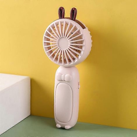 AMXCNOY Mini-Ventilator, tragbar, USB-aufladbar, niedliches und faltbares Design, für Büro oder Privatgebrauch – kleiner und leichter Handventilator, ideal für den Innenbereich (1/4)