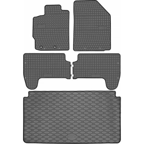 Juego de alfombrillas de goma para coche y maletero para Toyota Yaris II Hatchback (2005-2011). (1/5)