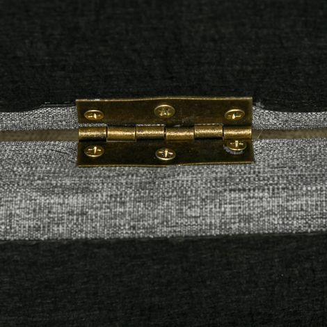 Étagère de rangement grise avec compartiment en tissu, 120x50x44 cm, idéale pour salon ou entrée