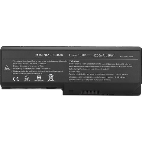 Batterie ordinateur portable 10.8V 5200mAh/56WH pour Toshiba Satellite L350D 355D P200 205 305 PA3536U-1BAS (1/5)