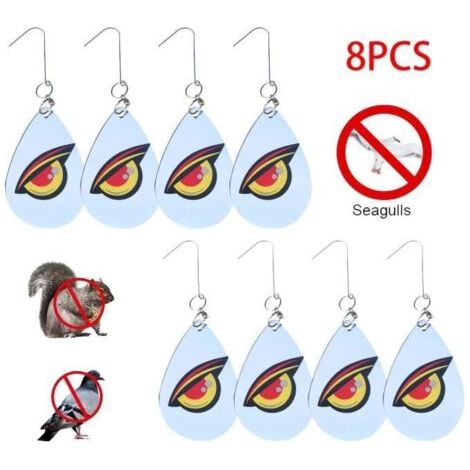 Reflektierendes Vogelabwehrmittel, Taubenabwehrmittel aus Acryl für Fenster, Obstbäume und Gemüsegärten (1/5)