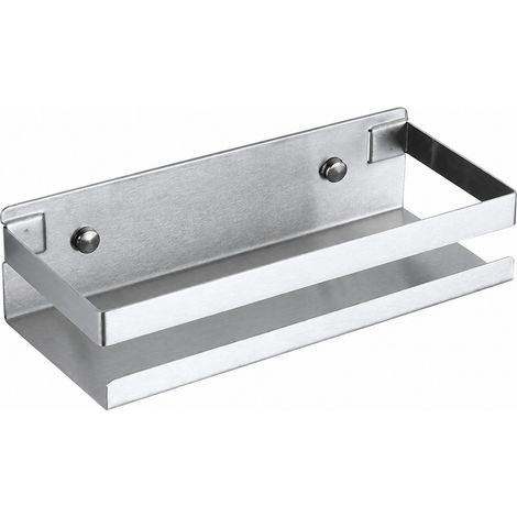 Étagère à épices murale en acier inoxydable, 23 cm, organisateur de rangement multifonctionnel (1/5)