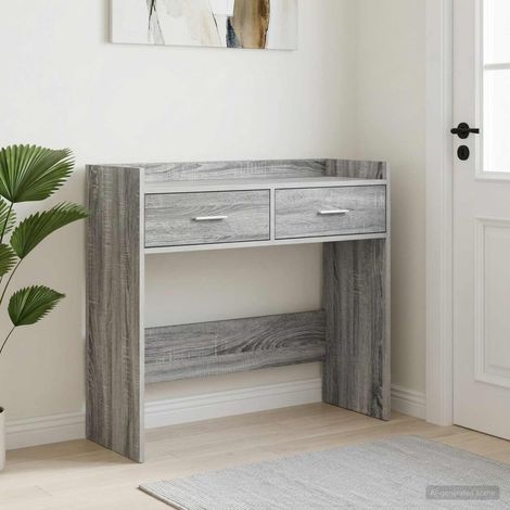 Teenpull – Konsolentisch Grau Sonoma 90 x 35 x 80 cm Holzwerkstoff (1/5)