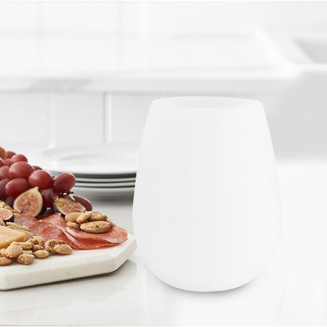 Verre à vin portable en silicone transparent pour les fêtes en plein air, les barbecues et le camping. (1/5)
