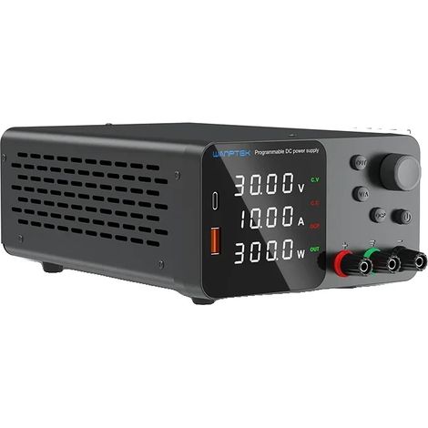 Fuente de alimentación de CC, voltaje ajustable, pantalla de alta precisión, TPS3010 30V 10A (1/2)