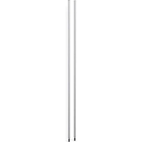 [NEUWERTIG] B-Ware Hay Pier Systemprofil Set Aluminium Klar Regalmodul Aufbewahrungslösung 2er Set