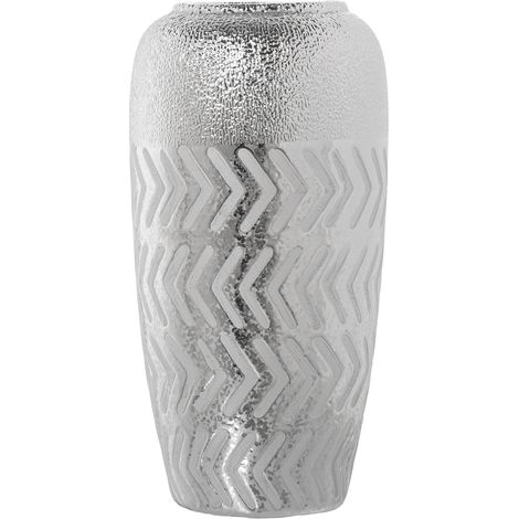 Vase Céramique Argenté °15X30 Cm (1/2)