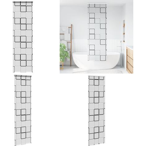 vidaXL Store enrouleur de douche avec cassette largeur du tissu 66 cm (1/5)