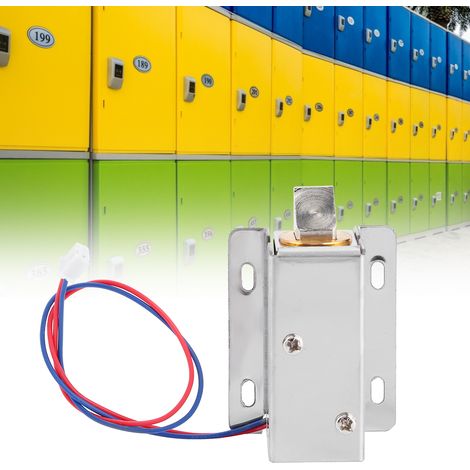 Serrure électromagnétique miniature 12 V CC pour tiroir de meuble ou boîte de rangement (1/5)