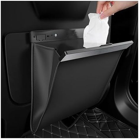 Poubelle de voiture étanche, bac à déchets à fermeture magnétique puissante — Organiseur et solution de rangement pour console et portière. (1/5)