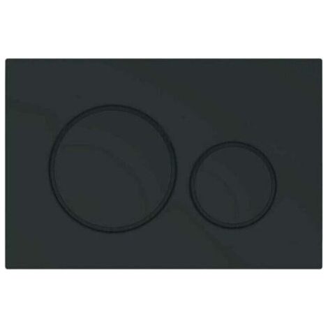BARKBUSTERSPlaque de Commande WC Compatible Geberit Sigma 20 - Duofix - Design Élégant Noir Mat 115.882.16.1