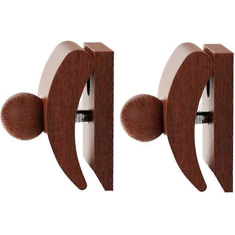Cintres pour tapisseries, cintres pour courtepointes murales, pinces pour couvertures, présentoirs pour tapis et moquettes, pinces murales en bois (lot de 2). (1/5)