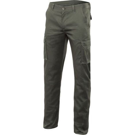 Pantalón stretch multibolsillos 290 gramos con doble costura VELILLA Serie 103005S 40 Verde caza
