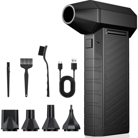 Elektrische Staubgebläse Druckluftspray, 150000 U/min Höhe Geschwindigkeit Dust Blower, Mini Compressed Air Duster PC Reinigungsset Mit 6000mah Akku für Laptop, Tastatur, Auto, Bürogeräte, Sofa