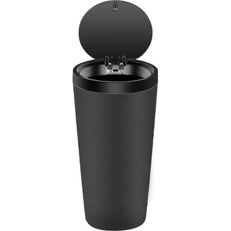 Cubo de basura portátil para coche, papelera compacta, multifuncional y fácil de instalar en cualquier coche. Papelera portátil con tapa para el (1/2)