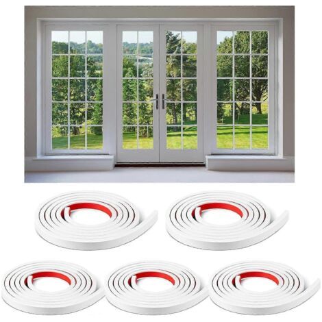 5 rouleaux au total de 10 m (32,8 pi) de grilles de fenêtre autocollantes (1/4)
