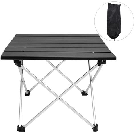 Table Pliable En Aluminium - Pour Barbecue Camping Pique-Nique Extérieur - 75 x 75 cm - 1 Pièce (1/5)