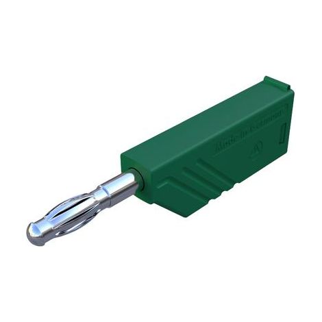 SKS Hirschmann LAS N WS 934100104 ficha banana macho verde 4 mm
