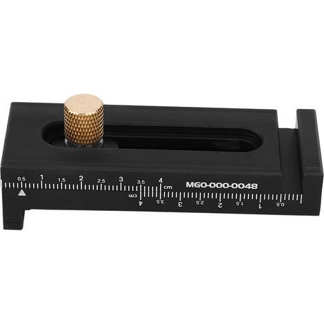 Jauge de Profondeur en Aluminium Laiton pour Marquage Bois - Règle de Mesure Précise (1/5)