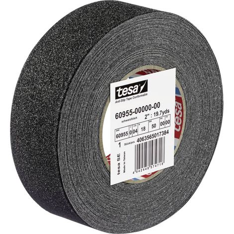 Nastro antiscivolo TESA estremamente flessibile 60955 nero/giallo 18 m x 50 mm - 60955-00000-02 (1/3)