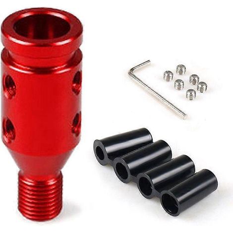 Universeller Aluminiumadapter für Schaltknauf M12x1,25, Gewinde für Schalthebel im Auto. (1/4)