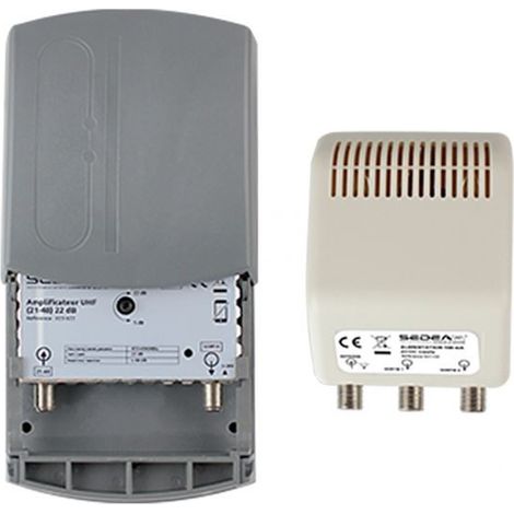 Amplificateur TNT - SEDEA - Réglable - Gain 38dB - Alimentation 24V - Antenne TV Rateau