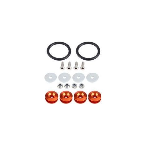 Kit d’habillage moteur en aluminium pour pare-chocs – Lot de rondelles et boulons à dégagement rapide, finition haute résistance (1/4)