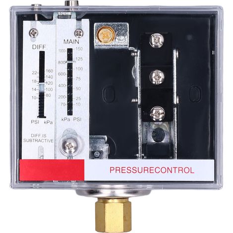 LEFOO Contrôleur de Pression Interrupteur de Commande pour Tour d'Eau de Chaudière 225psi NPT1/4-18 SPDT LF56 (1/5)