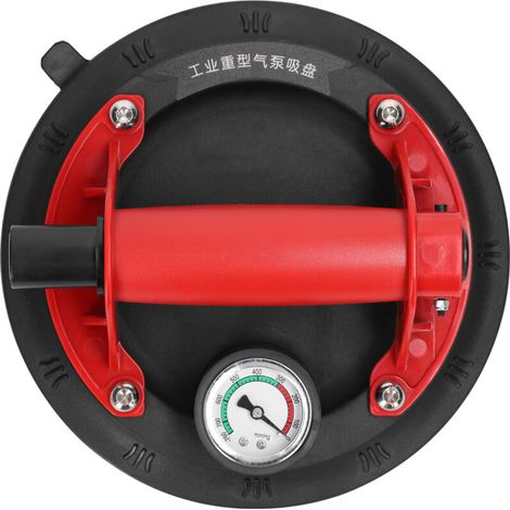Jeffergarden Ventouses Carrelage avec Manomètre,Ventouse Vitre Professionnelle avec Boîte à Outils Portable,Charge Maximale 100KG,Ventouses en Verre Pour Soulever de Vitre,Carrelage,Meubles