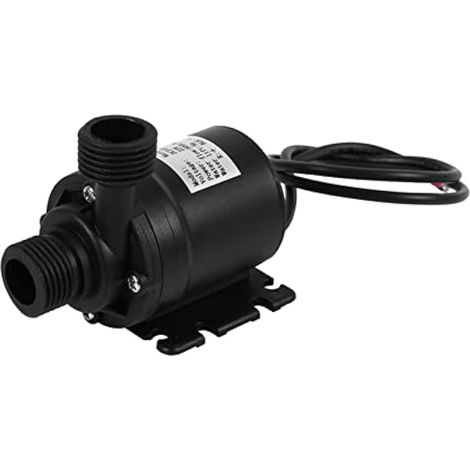 Pompe à eau électrique submersible, DC 24V pompe de circulation d'eau chaude à faible bruit moteur sans brosse pour fontaine de réservoir de poissons d'étang d'aquarium 800L/H 5M (1/5)