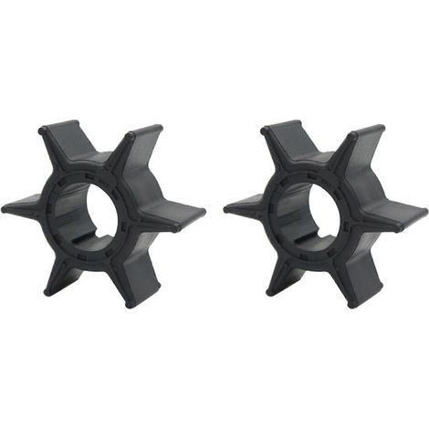 2 turbines de pompe à eau 6H3-44352-00 pour moteur hors-bord Yamaha 40-70 CV (références : 6H3-44352, 697-44352, 697-44352-00). Pièce détachée pour moteur de bateau. (1/5)