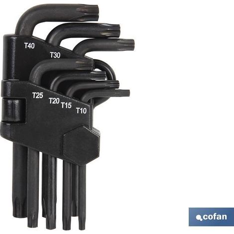 Jeu de clés Torx 7 unités (10-40) (1/3)