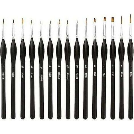 Detail Brush Set, 10 Miniature Brushes for Fine Detail and Art Painting: Acrylic, Watercolor, Oil, Models, Warhammer 40k. (1/3)