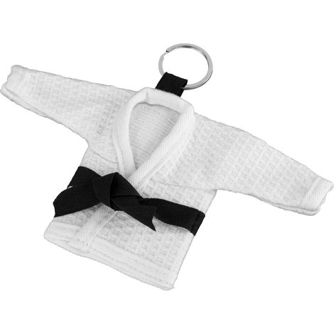 MMAniak Mini Kimono/GI Schlüsselanhänger Weiß