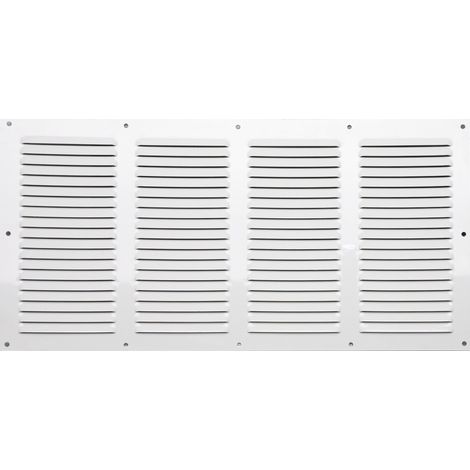 Rejilla de ventilación de aluminio lacado, L.20 x L.40 cm CENTRALE BRICO
